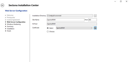 Installing Sectona Web Access